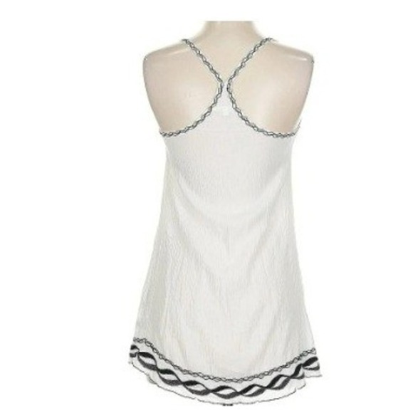 Poupette St Barth Embroidered Mini Dress White Boho Braided Strap Size 0 NWOT - Picture 3 of 10